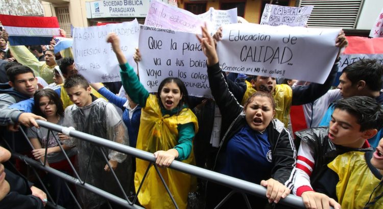 Protestas en Paraguay este año